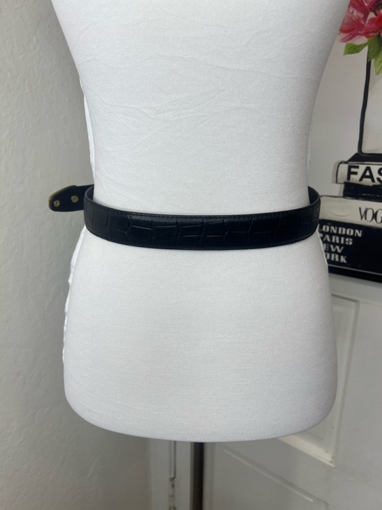 Cebine Vintage Black Embossed Leather Belt Size RTM main image 7